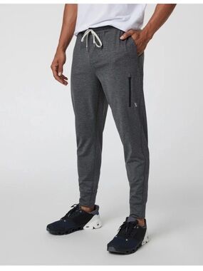 Vuori Sunday Performance Joggers Sweatpants Heathered Charcoal Small